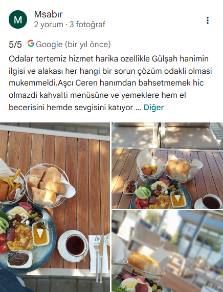 Msabır'ın EOS Otel Google yorumu ve paylaştığı fotoğraflar